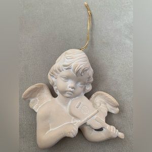 Vintage Ceramic Cherub Hanging Ornament